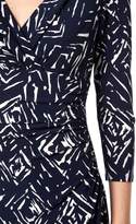 Thumbnail for your product : Lauren Ralph Lauren Ruched printed 34 sleeve dress