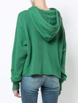 Thumbnail for your product : Amiri distressed cropped hoodie