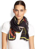 Thumbnail for your product : Kenzo Neon Symbols Modal & Silk Scarf