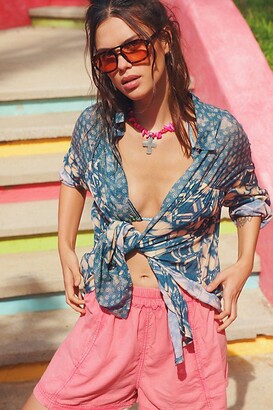 Free People Indigo Sunshine Shirt - ShopStyle Tops