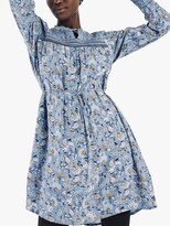 Thumbnail for your product : Fat Face FatFace Lucy Festive Floral Smock Dress, Mid Blue