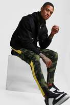 Thumbnail for your product : boohoo Skinny Fit Camo Utility Pants With Zip Ankle