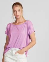Thumbnail for your product : Express One Eleven Burnout Off The Shoulder London Tee