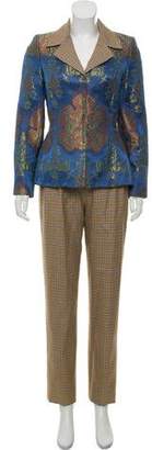Bill Blass Patterned Three-Piece Suit