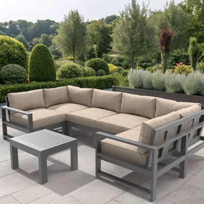 Ebern Designs Outdoor Sunbrella Foam Seat and Polyfill Back Cushion Set 5\