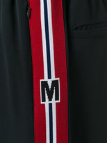 Thumbnail for your product : MSGM side stripe track shorts