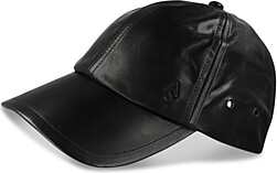 AllSaints Glazed Leather Baseball Cap