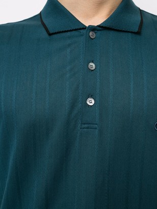 Ferragamo Striped Short-Sleeve Polo Shirt