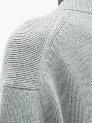 Brock Collection Cropped Round-neck Cashmere Sweater - Womens - Grey