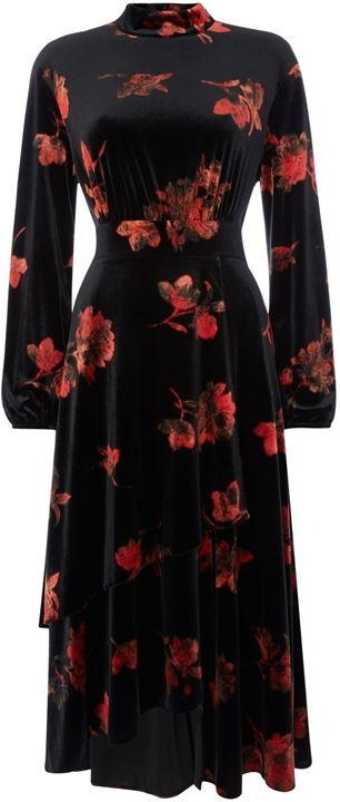 biba red leopard print dress