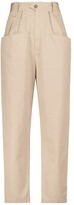 Thumbnail for your product : Marant Etoile Pulcina high-rise cotton tapered pants