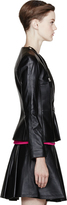 Thumbnail for your product : Hussein Chalayan Black Buffed Leather ShiftJacket