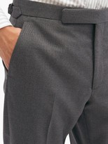 Thumbnail for your product : Ralph Lauren Purple Label Flat-rise Wool-fresco Trousers - Grey