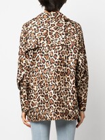 Thumbnail for your product : Alberto Biani Leopard-Print Satin Shirt