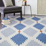 Thumbnail for your product : west elm Phoenix Wool Dhurrie Rug - Regal Blue