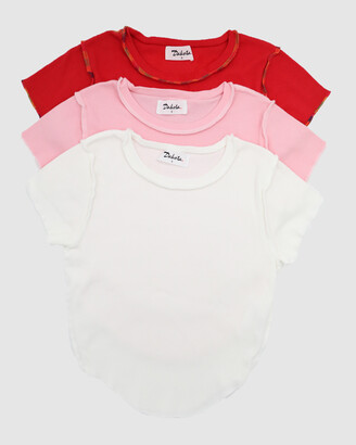 Dakota501 - Women's Pink Basic T-Shirts - Baby Tee Bundle - Size One Size, S at The Iconic