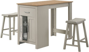 Red Barrel Studio Tennisha Kitchen Island With Seating Coffee Station Kitchen Counter Kitchen Island Table With Stools