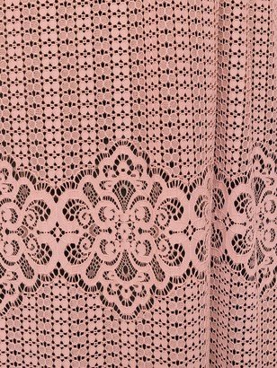 Pinko Off-Shoulder Lace Maxi Dress
