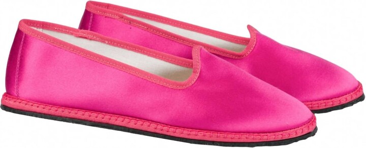 Vibi Venezia Velvet Slippers - Pink - ShopStyle