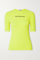 Thumbnail for your product : Balenciaga Printed Neon Stretch-jersey T-shirt