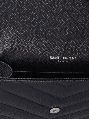 Saint Laurent Sm Monogram Leather Envelope Wallet