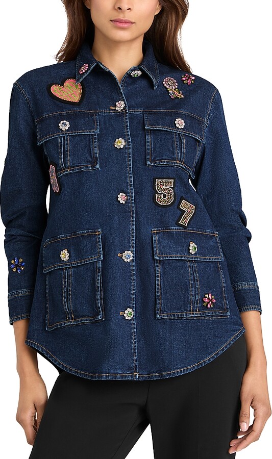 Cinq à Sept Retro Love Denim Vera Jacket
