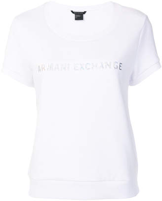 Armani Exchange logo T-shirt