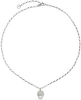 Thumbnail for your product : Gucci White gold lion head necklace