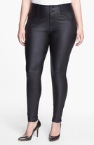 Thumbnail for your product : City Chic Coated Stretch Jeans