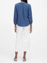 Thumbnail for your product : Banana Republic JAPAN EXCLUSIVE TENCEL Tie-Neck Top