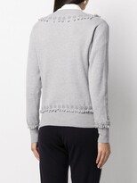 Thumbnail for your product : Barrie floral embroidered V-neck jumper