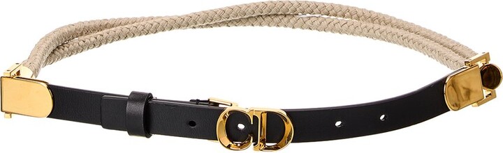 Christian Dior C'est Rope & Leather Belt