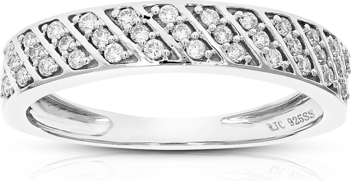 Vir Jewels 1/4 cttw Round Cut Lab Grown Diamond Prong Set Engagement Ring .925 Sterling Silver