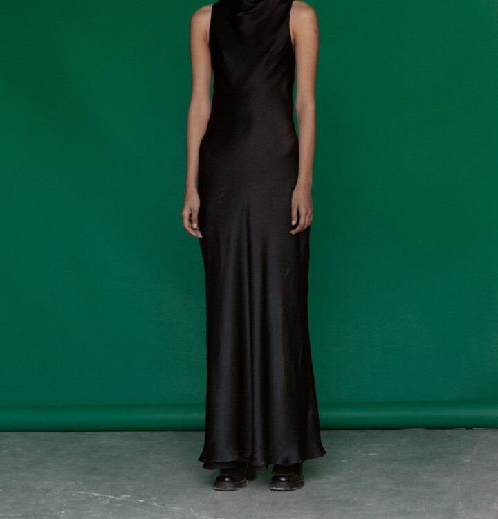 Sruti Dalmia Eve Silk Dress In Black - Black - ShopStyle