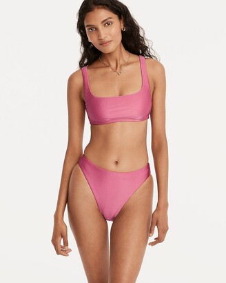 J.Crew Shiny high-leg high-waisted bikini bottom - ShopStyle Two Piece  Swimsuits