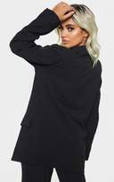 Thumbnail for your product : PrettyLittleThing Petite Black Oversized Tailored Blazer