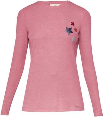 Ted Baker Ribbed Top With Lurex Stars
