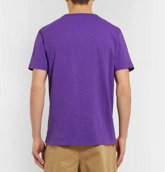 YMC Slim-fit Slub Cotton-jersey T-shirt - Purple
