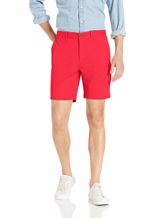 red denim shorts mens
