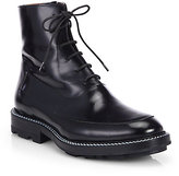 Thumbnail for your product : Jil Sander Polished Leather Lace-Up Ankle Boots