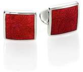 Thumbnail for your product : David Donahue Paisley Sterling Silver Cuff Links