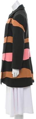 Christian Dior Striped Wool Coat w/ Tags