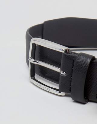 BOSS Celie-P Grain Leather Belt in Black