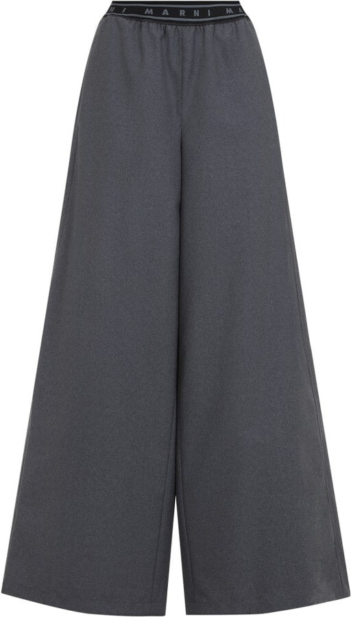 Marni Graphite Grey Virgin Wool Pants