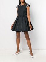 Thumbnail for your product : RED Valentino Rhinestone Embellished Twill Dress