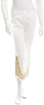 Roberto Cavalli Embellished Cropped Jeans