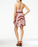 Thumbnail for your product : Jessica Simpson Nicola Printed Halter Fit & Flare Dress