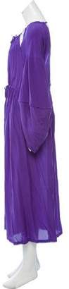 Fendi Oversized Silk Maxi Dress w/ Tags