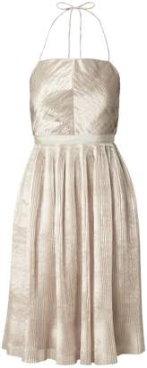 Banana Republic Heritage Pleated Halter Fit-and-Flare Dress