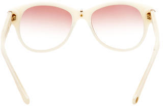 Balmain Logo-Embellished Oversize Sunglasses